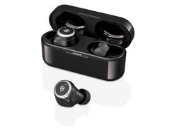 M-SOUNDS MS-TW33BK black X silver Earphone Headphone Small