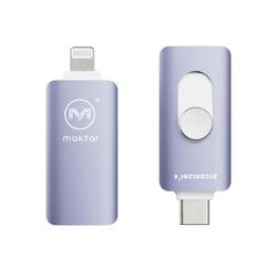 Maktar Piconizer4 MKP4-PP-128G 128GB Violet USB Flash Drive Small