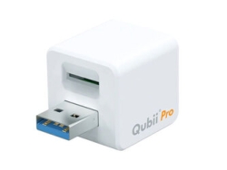 Maktar Qubii Pro MKPQS-W USB microSD white Card Reader Small