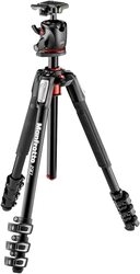 Camera Tripod & Monopod Manfrotto 190 Pro Aluminum Tripod 4 Shelves + Ball Pan Head Set MK190XPRO4-BHQ2 Small