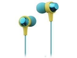 maxell +FiT MXH-C110RMXGY green X yellow Earphone Headphone Small