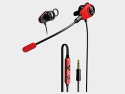 MAXGAMES Dual Duck Gaming Earphone for Nintendo Switch Red Videogame Accessory Small