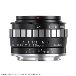 Camera Lens Mega Optical TTArtisan 23mm f/1.4C Black×Silver for Micro Four Thirds Small