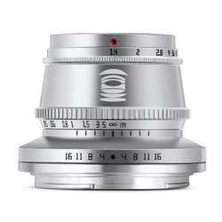 Camera Lens Megami Optical TTArtisan 35mm f/1.4C Silver for Leica L Small