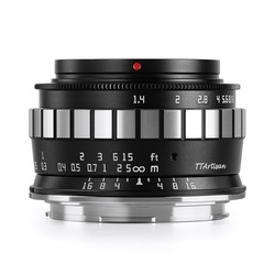 Camera Lens Memoiro Optical TTArtisan 23mm f/1.4C Black×Silver for Leica L Small