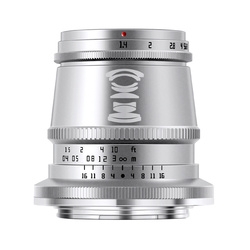 Camera Lens Ming Optical TTArtisan 17mm f/1.4C ASPH Silver Small