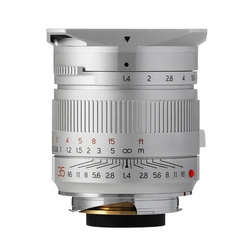 Camera Lens Ming Optical TTArtisan 35mm f/1.4 ASPH Silver Small