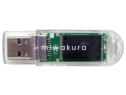 Miwakura Aqua Crystal MUF-AC32GU3 32GB USB Flash Drive Small