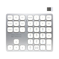 Number Pad Miyoshi TEN24G02/SL silver Small