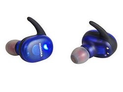 NAGAOKA BT815SBL skeleton blue Earphone Headphone Small