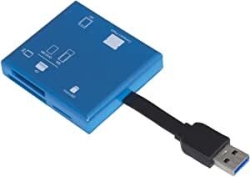 Card Reader Nakabayashi Digio2 CRW-37M74BL USB 65in1 Blue