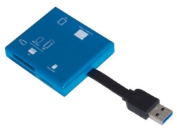 NAKABAYASHI Digio2 CRW-37M87BL USB 65in1 blue Card Reader Small