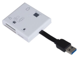 Nakabayashi Digio2 CRW-37M87W USB 65in1 White Card Reader Small