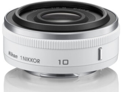 Camera Lens Nikon 1 NIKKOR 10mm f/2.8 White Small