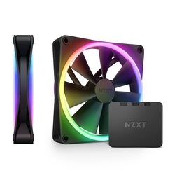 Case Fan NZXT F140 RGB DUO Twin Pack RF-D14DF-B1 black Small