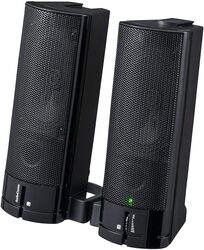 OHM ELECTRIC AudioComm ASP-U155Z black PC Speaker small