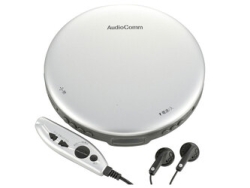 Portable CD Player OHM ELECTRIC AudioComm CDP-3868Z-S silver Small