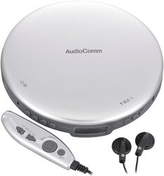 Portable CD Player OHM ELECTRIC AudioComm CDP-3870Z-S silver Small