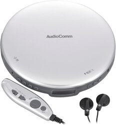 Portable CD Player OHM ELECTRIC AudioComm CDP-855Z-S silver Small