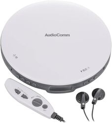 Portable CD Player OHM ELECTRIC AudioComm CDP-855Z-W white Small