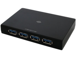 USB Hub PLANEX PL-US3H400-BK black Small