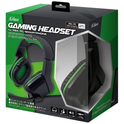 Axus gaming headset ENTRY MODEL SASP-0579 [Green & Black] Small