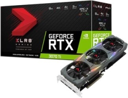 PNY GeForce RTX 3070 Ti 8GB XLR8 Gaming UPRISING EPIC-X RGB Triple Fan VCG3070T8TFXMPB PCIExp 8GB Graphic Card Small