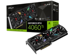 PNY GeForce RTX 4060 Ti 8GB XLR8 gaming VERTO EPIC-X RGB triple fan VCG4060T8TFXXPB1 PCIExp 8GB Graphic Card Small