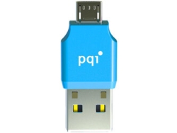 Card Reader PQI Connect 203 RF01-0011R0 USB/microUSB 3in1 Blue