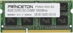 Memory Princeton PAN3/1600-8G S.O.DIMM DDR3 PC3-12800 8GB Mac