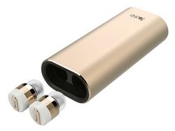 ROA International Beat-in Power Bank gold Earphone Headphone Small