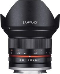 Camera Lens SAMYANG 12mm F2.0 NCS CS Black for Fujifilm Small