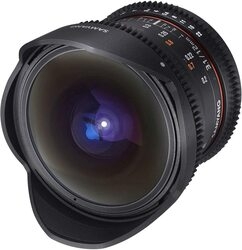 Camera Lens SAMYANG 12mm T3.1 VDSLR ED AS NCS Fish-eye for Nikon Small