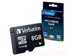 SD Card Mitsubishi Chemical Media Verbatim MHCN8GJVZ1 8GB