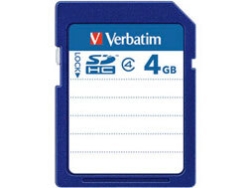 SD Card Mitsubishi Chemical Media Verbatim SDHC4GYVB1 4GB