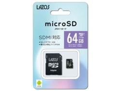 SD Card Reader Media Techno Lazos L-64MSD10-U3 64GB