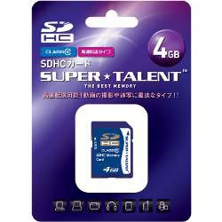 SD Card SUPER TALENT ST04SDC10 4GB