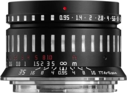 Camera Lens Signature artisan optics TTArtisan 35mm f/0.95 C Canon RF use Small