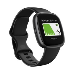 Smart Watch Fitbit Fitbit Versa 4 black/graphite aluminum Electronic Goods Wearable Devices Small