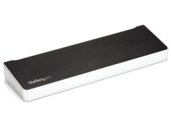 USB Hub StarTech.com DK30CH2DEP Black & Silver Small