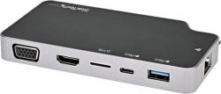 StarTech.com CDP2HVGUASPD Black & Gray USB Hub Small