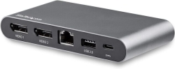 StarTech.com DK30C2DAGPD Black USB Hub Small