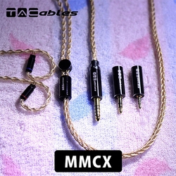 Earphone Cables TACable powered by HAKUGEI Amber mini-plug2.5mm (4 poles)4.4mm balance (5 poles) ⇔ MMCX Small