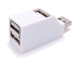 USB Hub Timely BLOCK3-WH Small