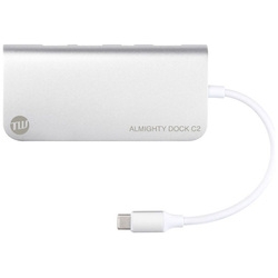 USB Hub Tuneware ALMIGHTY DOCK C2 TUN-OT-000041 Silver Small