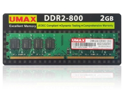 UMAX UM-DDR2S-800-2G-R1 DDR2 PC2-6400 2GB Memory Small