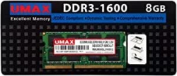 Memory UMAX UM-SODDR3S-1600-8G S.O.DIMM DDR3 PC3-12800 8GB