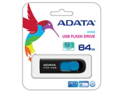 USB Flash Drive ADATA DashDrive UV128 AUV128-64G-RBE 64GB BLACK+BLUE