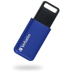 Verbatim USBSLM64GBV1 64GB Blue USB Flash Drive Small