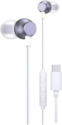 VERTEX STYLE VTH-IC054 PU purple Earphone Headphone Small